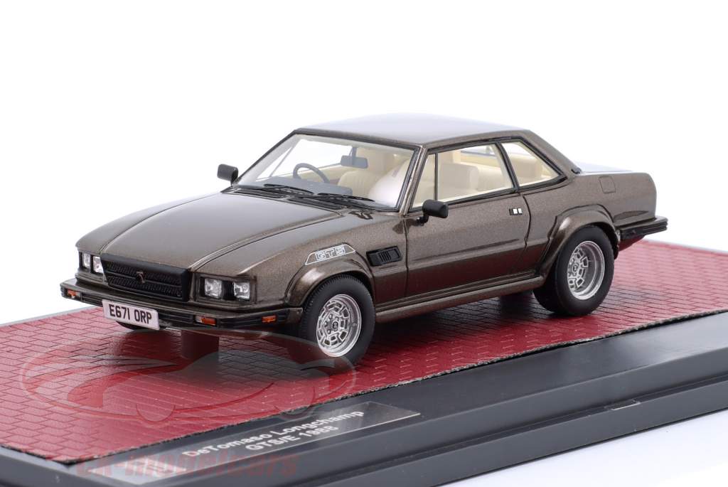 De Tomaso Longchamp GTS/E ano de construção 1988 marrom metálico 1:43 Matrix