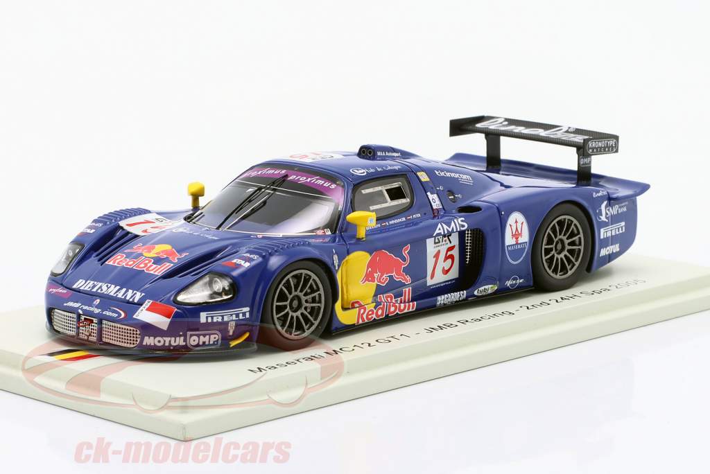 Maserati MC12 GT1 #15 2nd 24h Spa 2005 Bertolini, Wendlinger, Peter 1:43 Spark