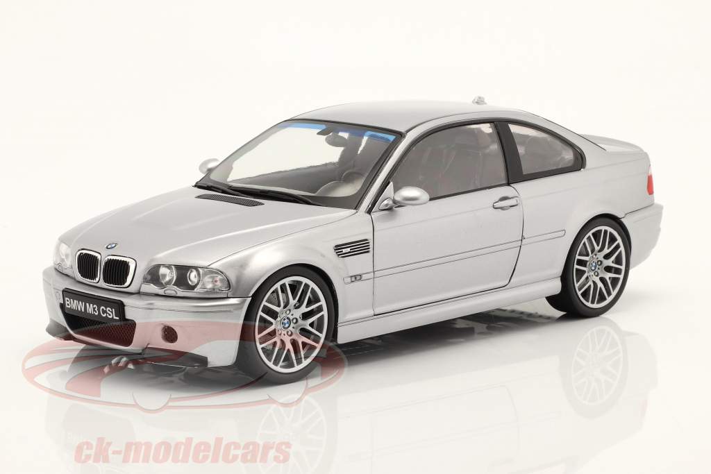 BMW M3 (E46) CSL Baujahr 2003 silbergrau metallic 1:18 Solido