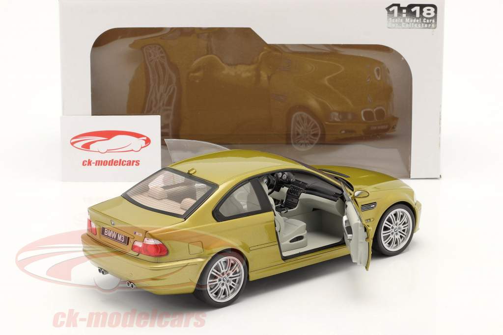 BMW M3 (E46) 建造年份 2000 凤凰 黄色的 1:18 Solido