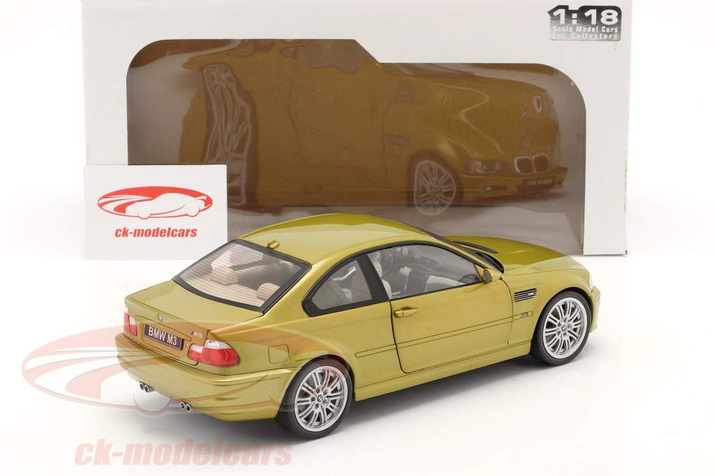BMW M3 (E46) year 2000 phoenix yellow 1:18 Solido