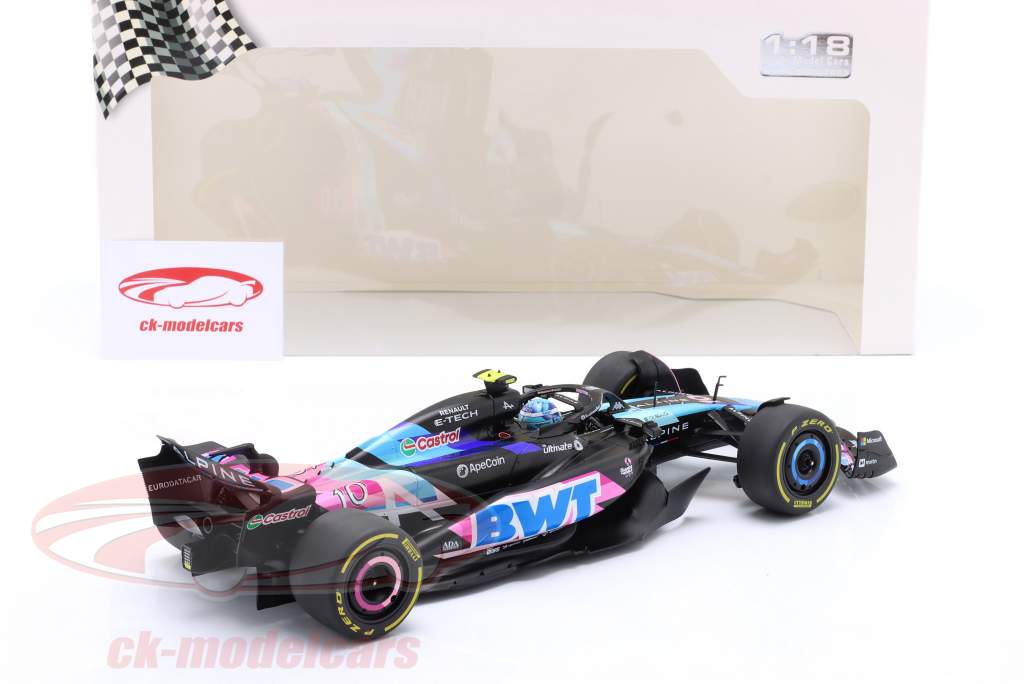 Pierre Gasly Alpine A524 #10 Monaco GP formula 1 2024 1:18 Solido