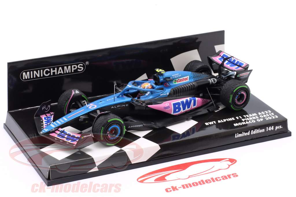 Pierre Gasly Alpine A523 #10 Monaco GP formule 1 2023 1:43 Minichamps