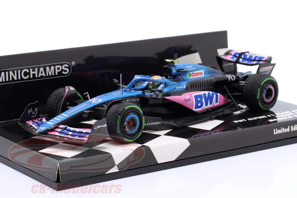 Pierre Gasly Alpine A523 #10 Monaco GP formule 1 2023 1:43 Minichamps