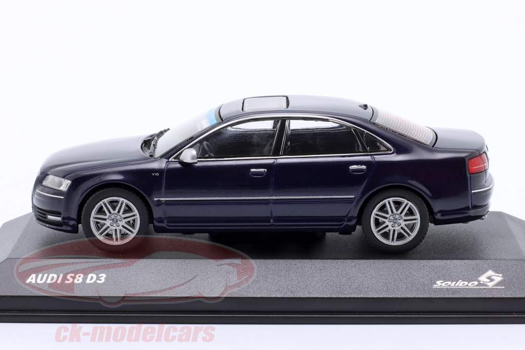 Audi S8 (D3) bouwjaar 2010 donkerblauw 1:43 Solido