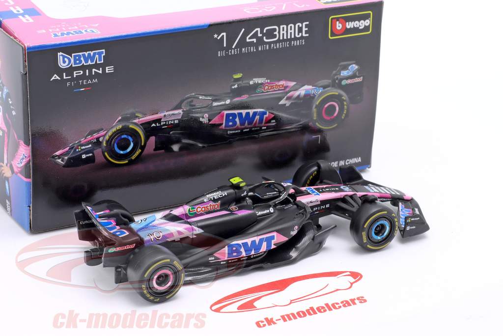 Pierre Gasly Alpine A524 #10 Formula 1 2024 1:43 Bburago
