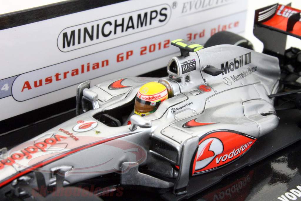 Lewis Hamilton McLaren MP 4-27 Formula 1 Gran Premio d'Australia 2012 1:43 Minichamps