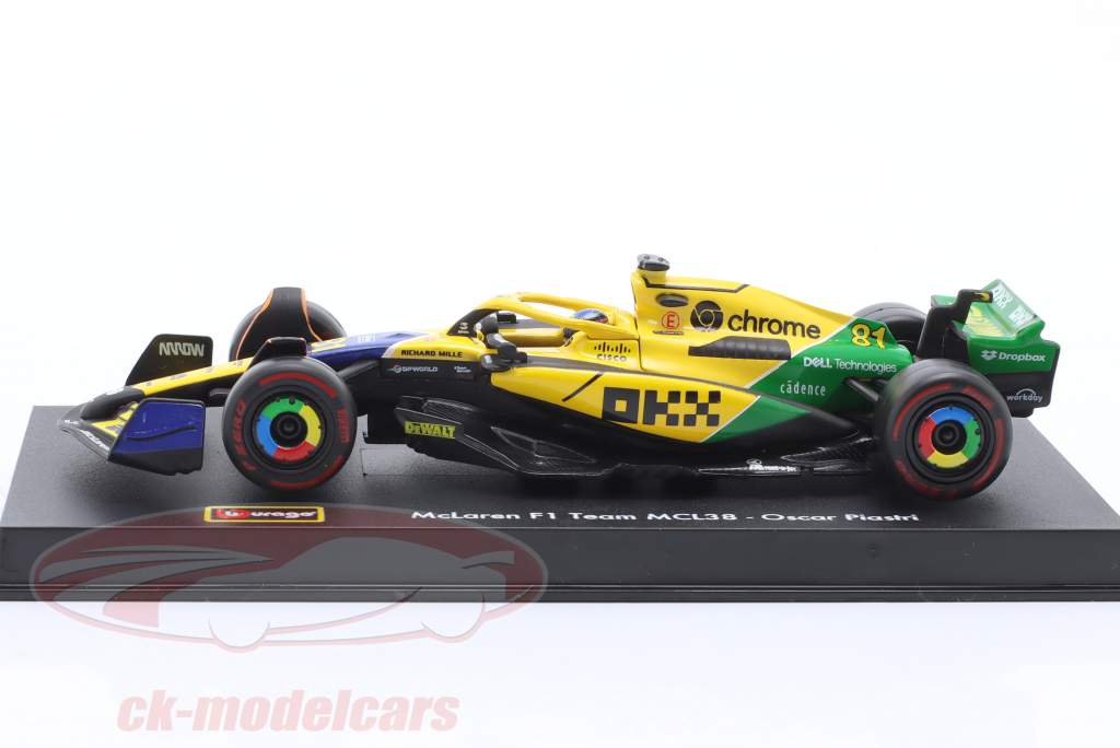 Oscar Piastri McLaren MCL38 #81 2ème Monaco GP formule 1 2024 1:43 Bburago