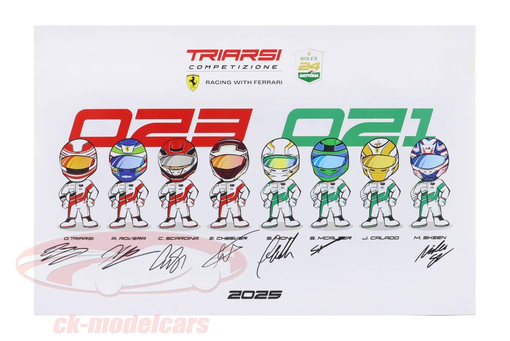 Fan-Set: Ferrari 296 GT3 24h Daytona 2025 Triarsi Competizione