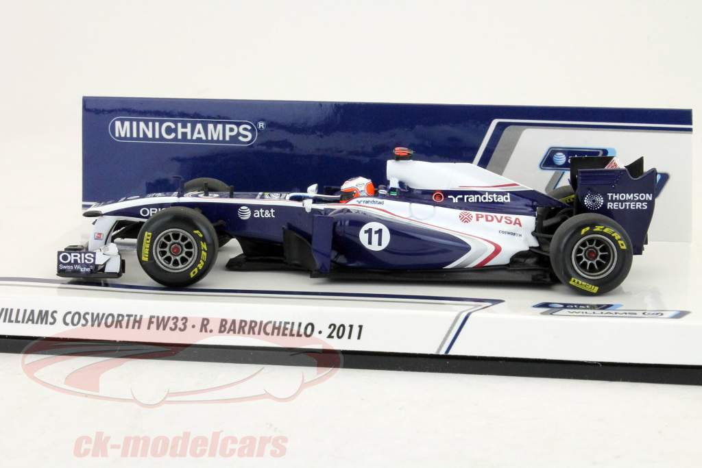 巴里切罗，威廉姆斯FW33一级方程式赛车2011 1:43 MINICHAMPS