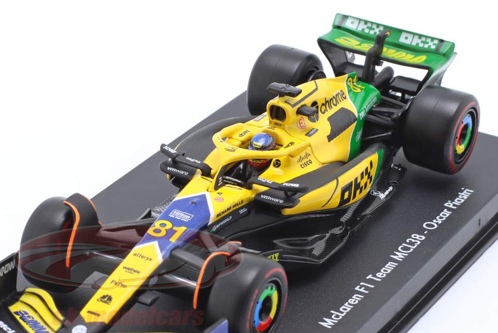 Oscar Piastri McLaren MCL38 #81 2ème Monaco GP formule 1 2024 1:43 Bburago