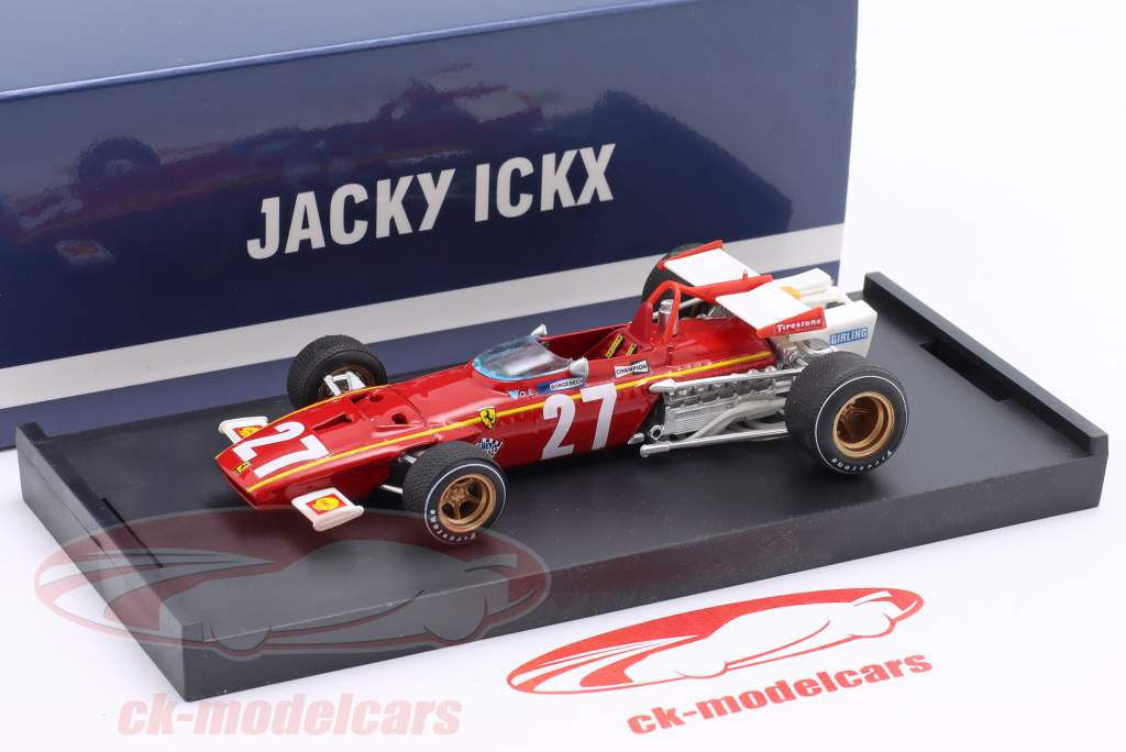 Jacky Ickx Ferrari 312B #27 België GP formule 1 1970 1:43 Brumm