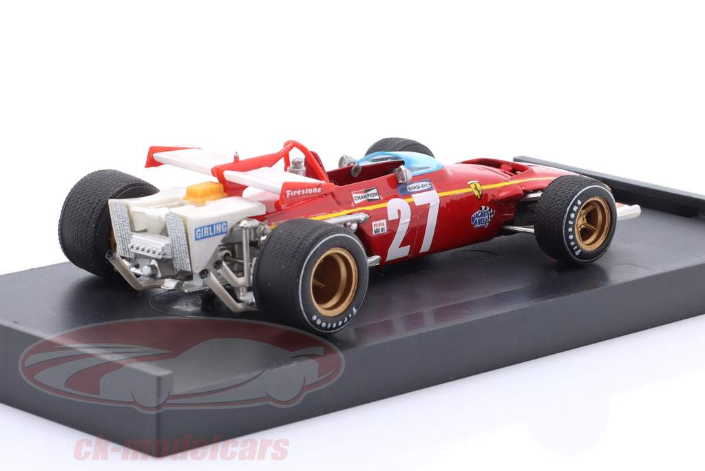 Jacky Ickx Ferrari 312B #27 België GP formule 1 1970 1:43 Brumm