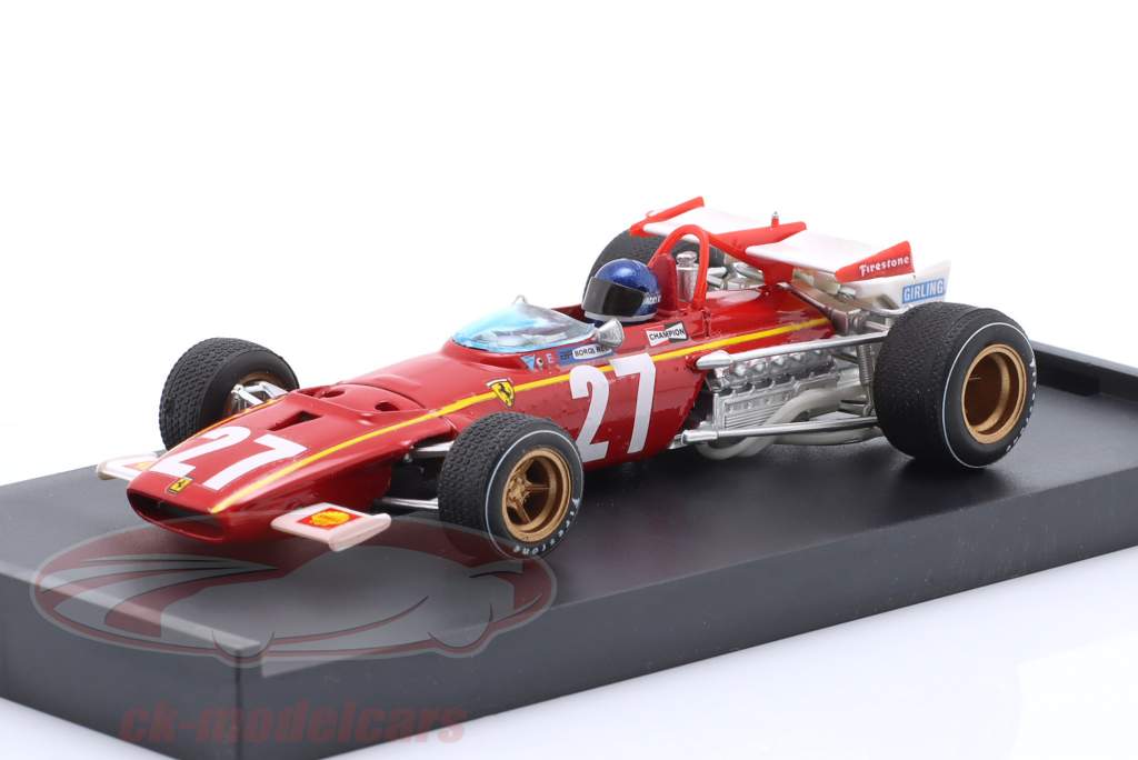 Jacky Ickx Ferrari 312B #27 Belgium GP Formula 1 1970 with driver figure 1:43 Brumm