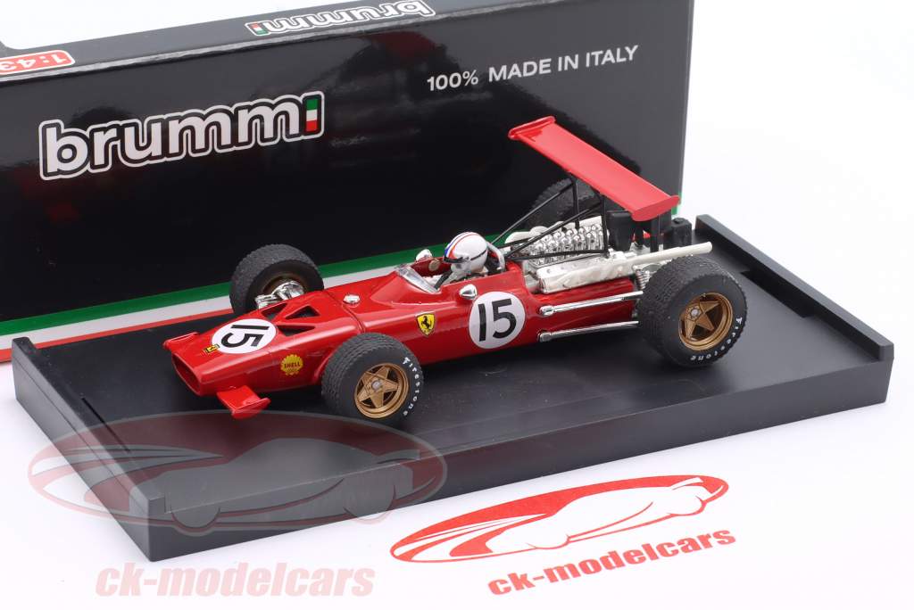 Chris Amon Ferrari 312 F1 #15 Spain GP Formula 1 1969 with driver figure 1:43 Brumm
