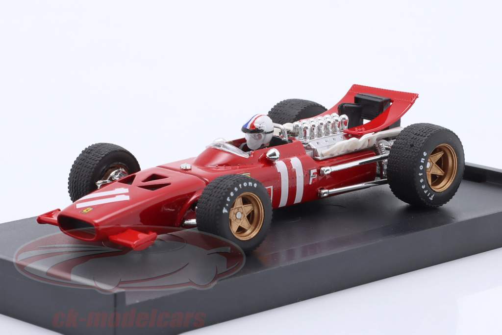 Chris Amon Ferrari 312 F1 #11 Mónaco GP fórmula 1 1969 con figura del conductor 1:43 Brumm