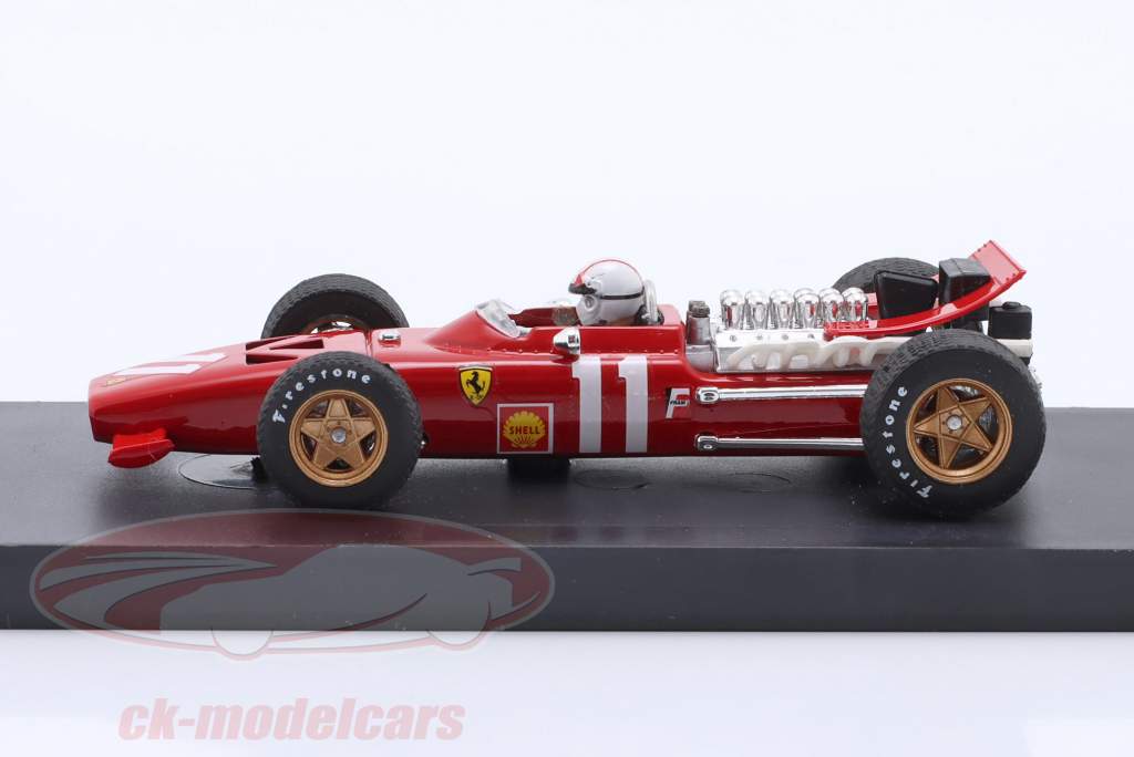 Chris Amon Ferrari 312 F1 #11 Mónaco GP fórmula 1 1969 con figura del conductor 1:43 Brumm