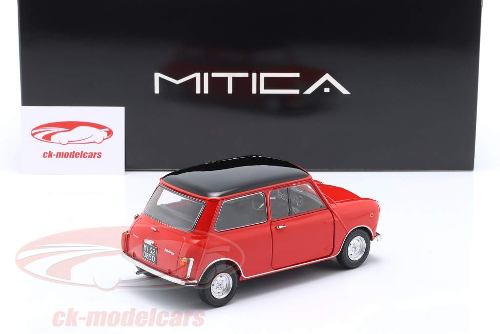Mini Cooper MK2 année de construction 1968 rouge, noir 1:18 Mitica