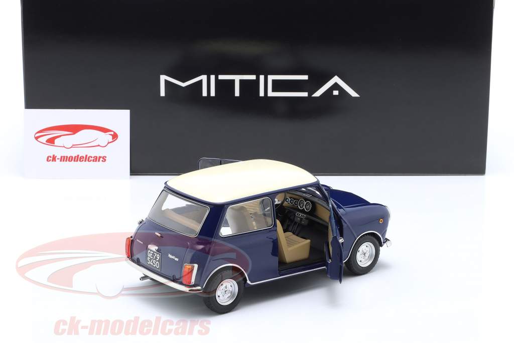 Mini Cooper MK2 建設年 1968 青、 ベージュ 1:18 Mitica
