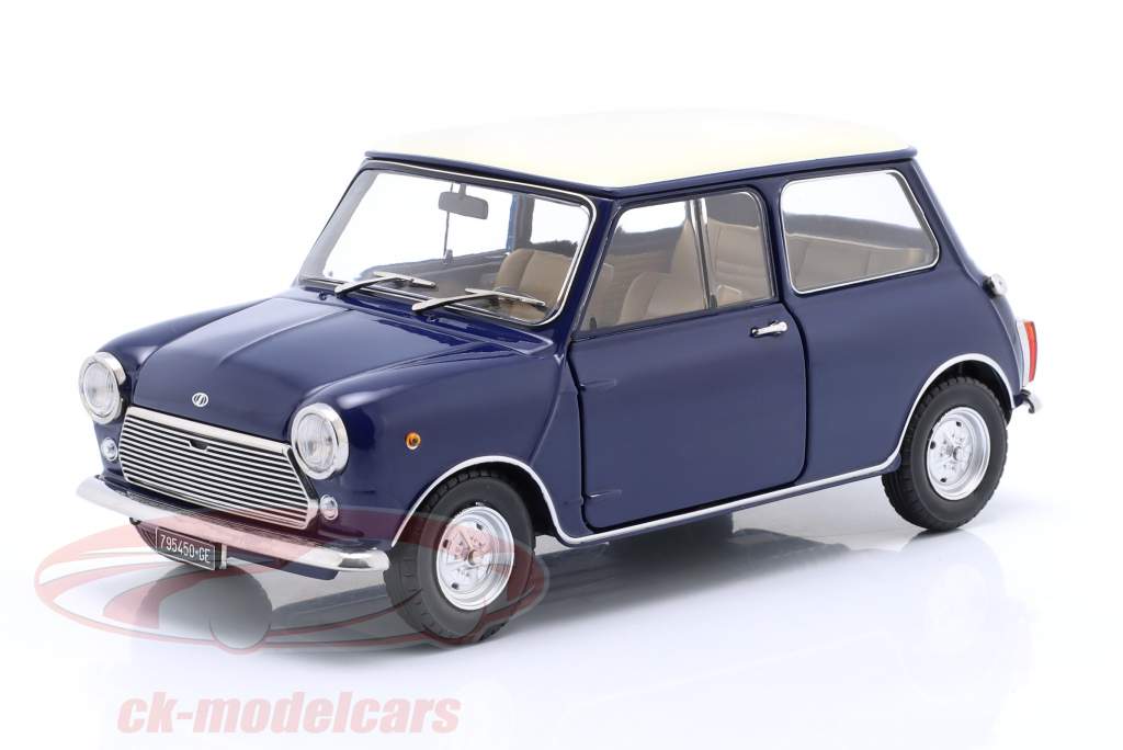 Mini Cooper MK2 建設年 1968 青、 ベージュ 1:18 Mitica