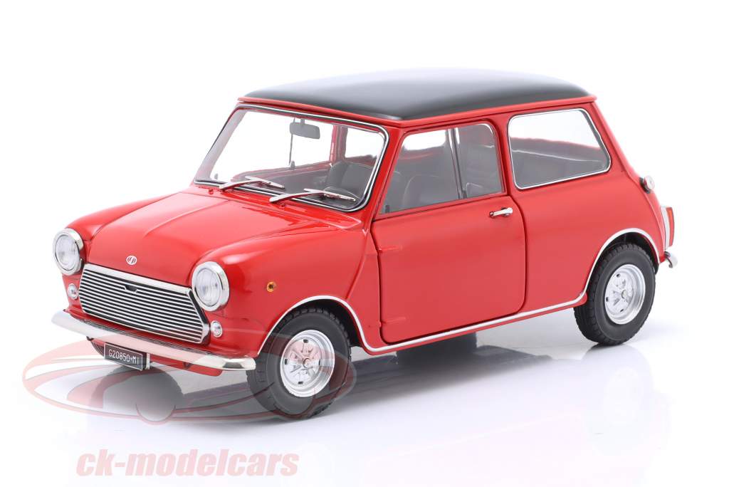 Mini Cooper MK2 année de construction 1968 rouge, noir 1:18 Mitica