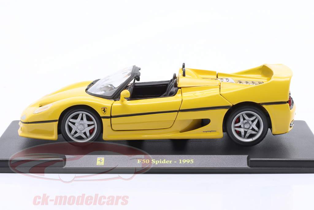 Ferrari F50 Open Top Año de construcción 1995 amarillo 1:24 Bburago