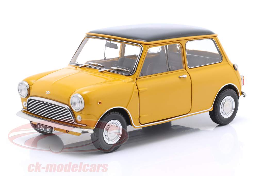 Mini Cooper MK1 Año de construcción 1966 amarillo, negro 1:18 Mitica