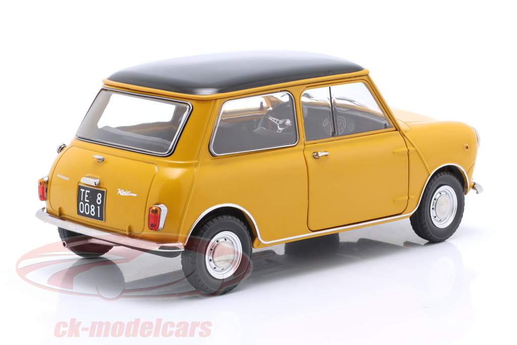 Mini Cooper MK1 Año de construcción 1966 amarillo, negro 1:18 Mitica