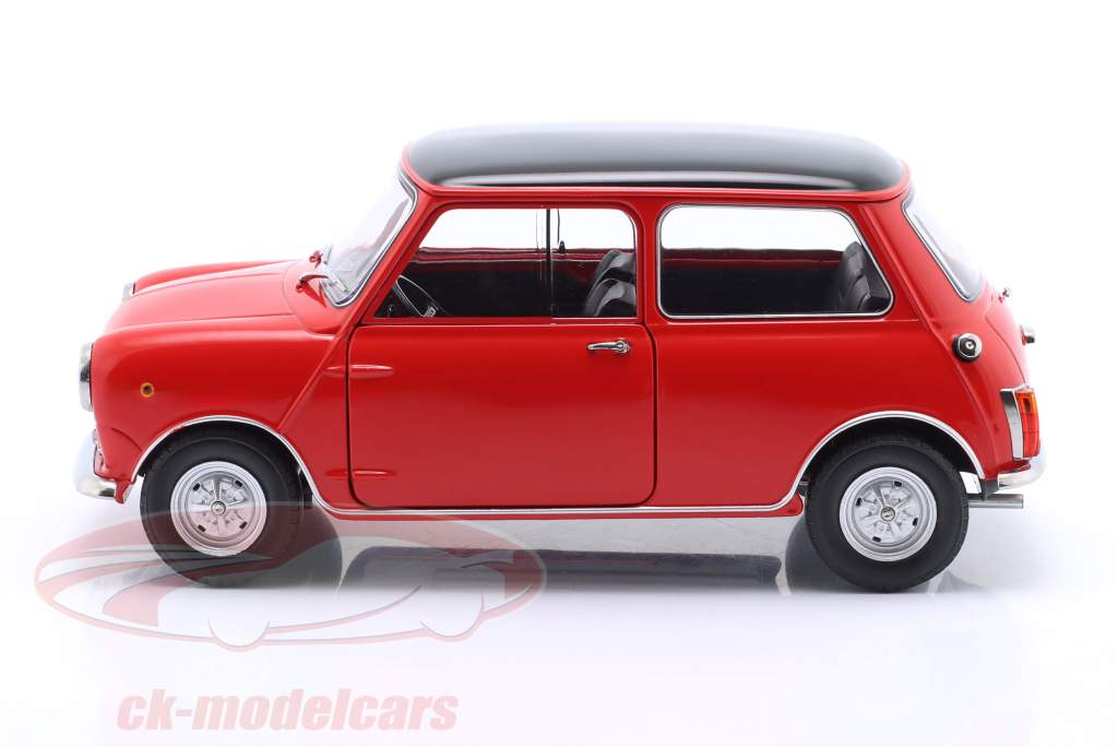Mini Cooper MK2 ano de construção 1968 vermelho, preto 1:18 Mitica