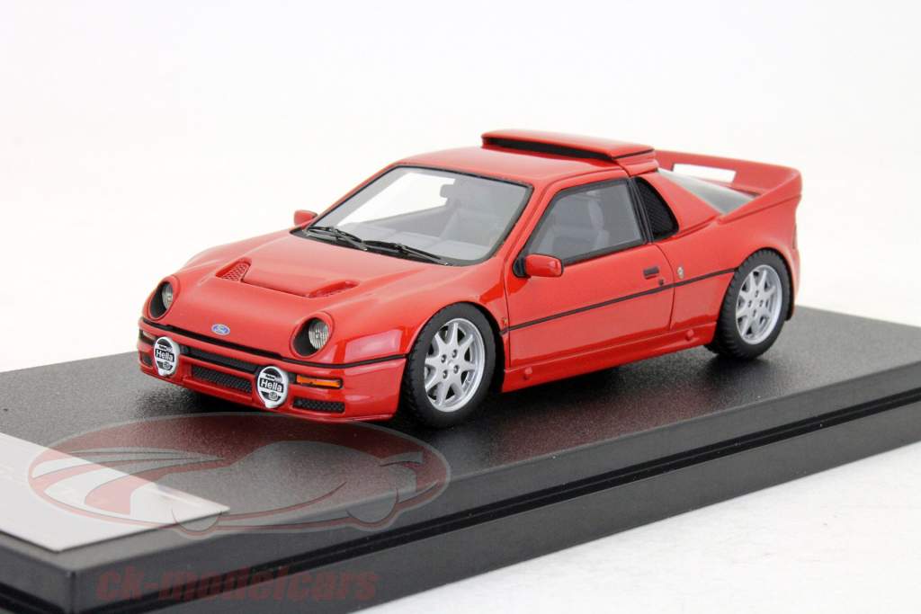 フォードRS 200ラリープレーンボディ版赤1時43 HPI