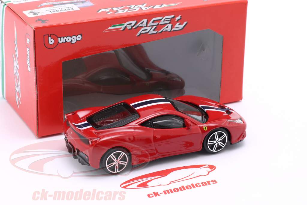 Ferrari 458 Speciale rouge / bleu / blanc 1:43 Bburago