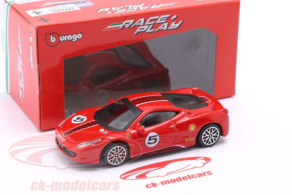 Ferrari 458 Challenge #5 rosso 1:43 Bburago
