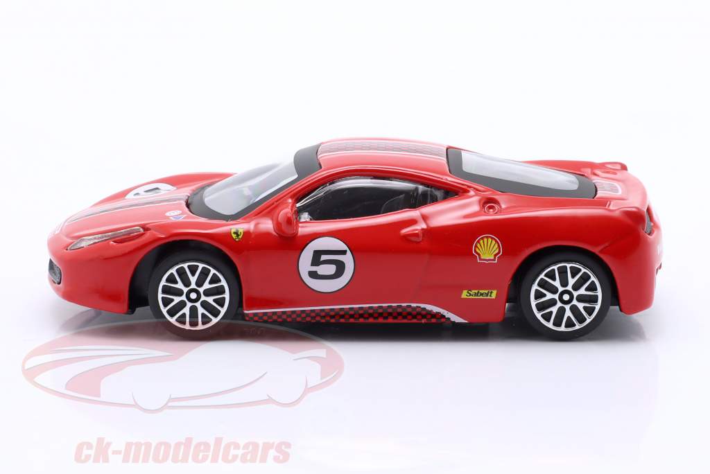 Ferrari 458 Challenge #5 rojo 1:43 Bburago