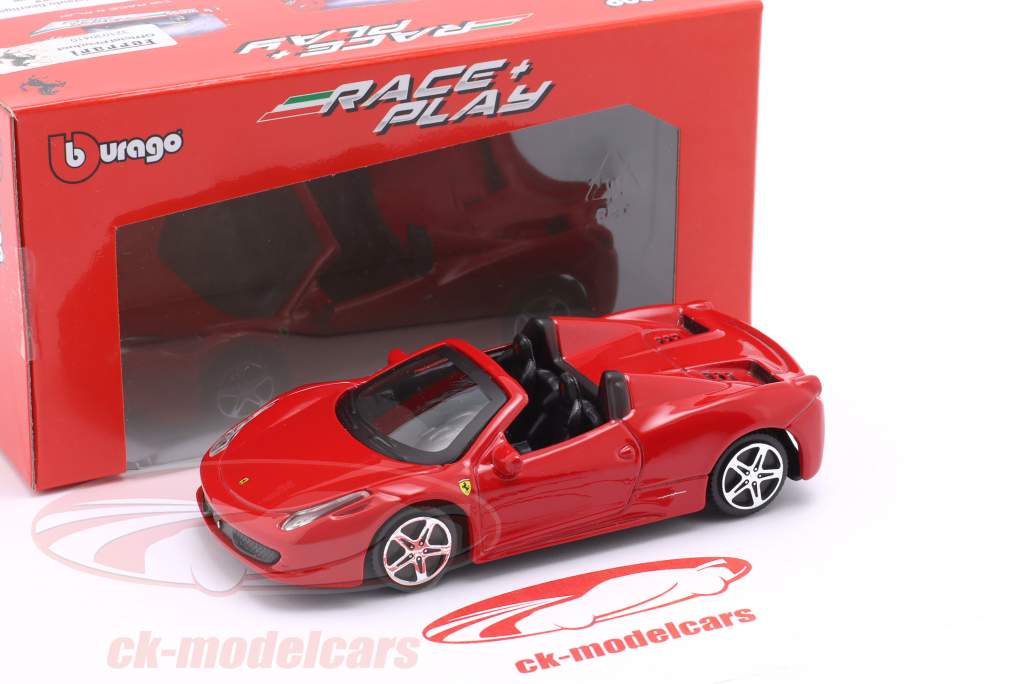 Ferrari 458 Spider red 1:43 Bburago