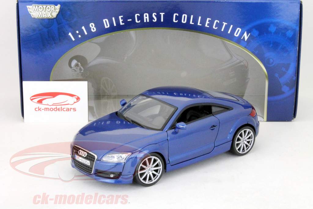 Audi TT Coupe model 2007 blå / blå 1:18 Motormax