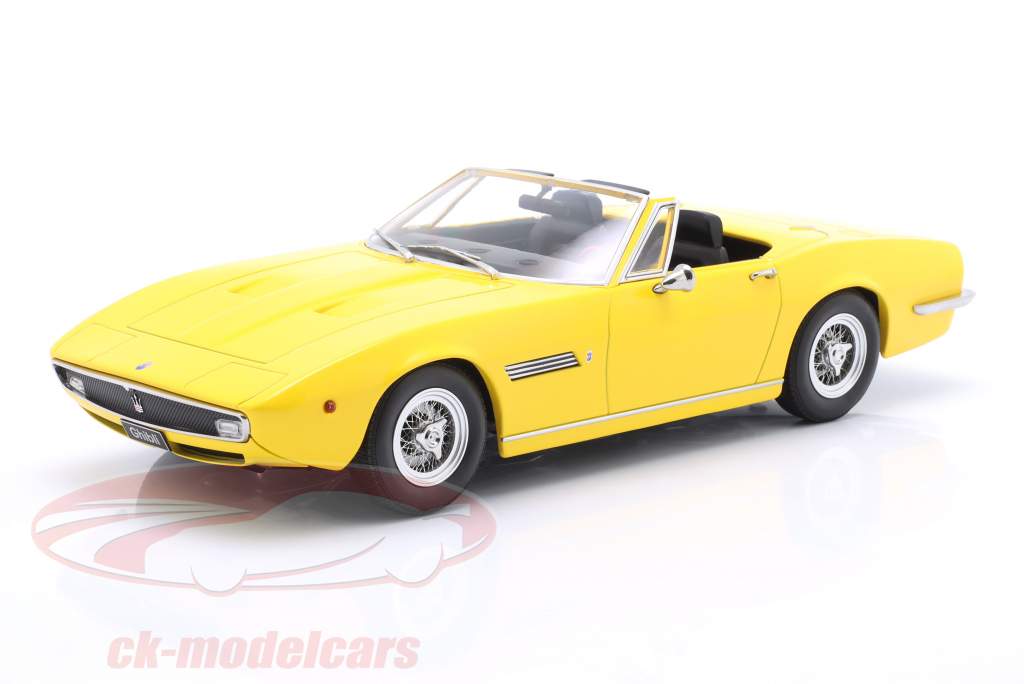 Maserati Ghibli Spider год постройки 1970 желтый 1:18 KK-Scale