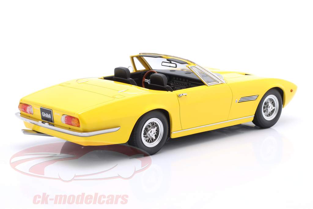 Maserati Ghibli Spider год постройки 1970 желтый 1:18 KK-Scale