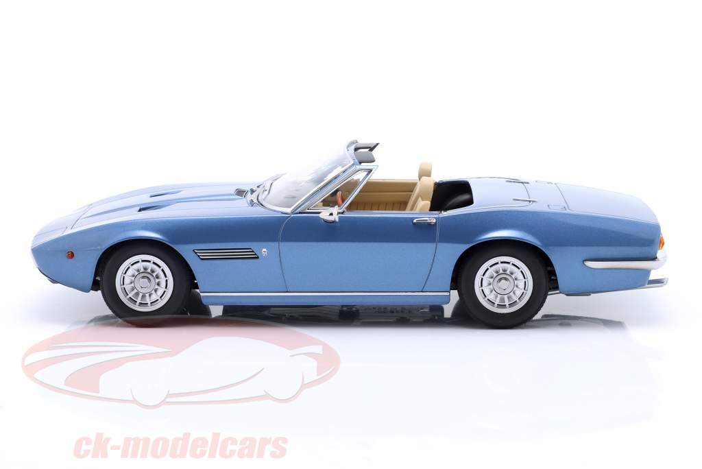 Maserati Ghibli Spider anno di costruzione 1970 azzurro chiaro metallico 1:18 KK-Scale