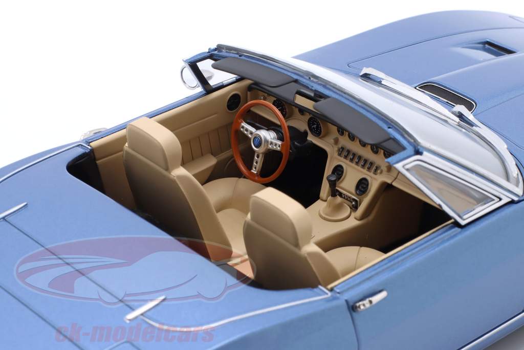 Maserati Ghibli Spider ano de construção 1970 azul claro metálico 1:18 KK-Scale