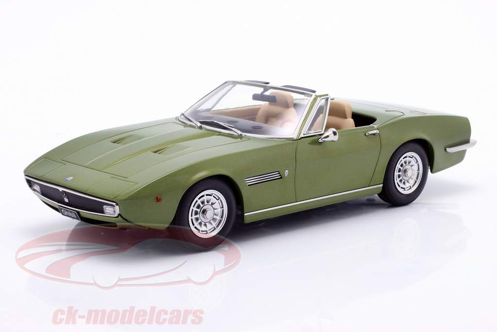 Maserati Ghibli Spider Baujahr 1970 hellgrün metallic 1:18 KK-Scale