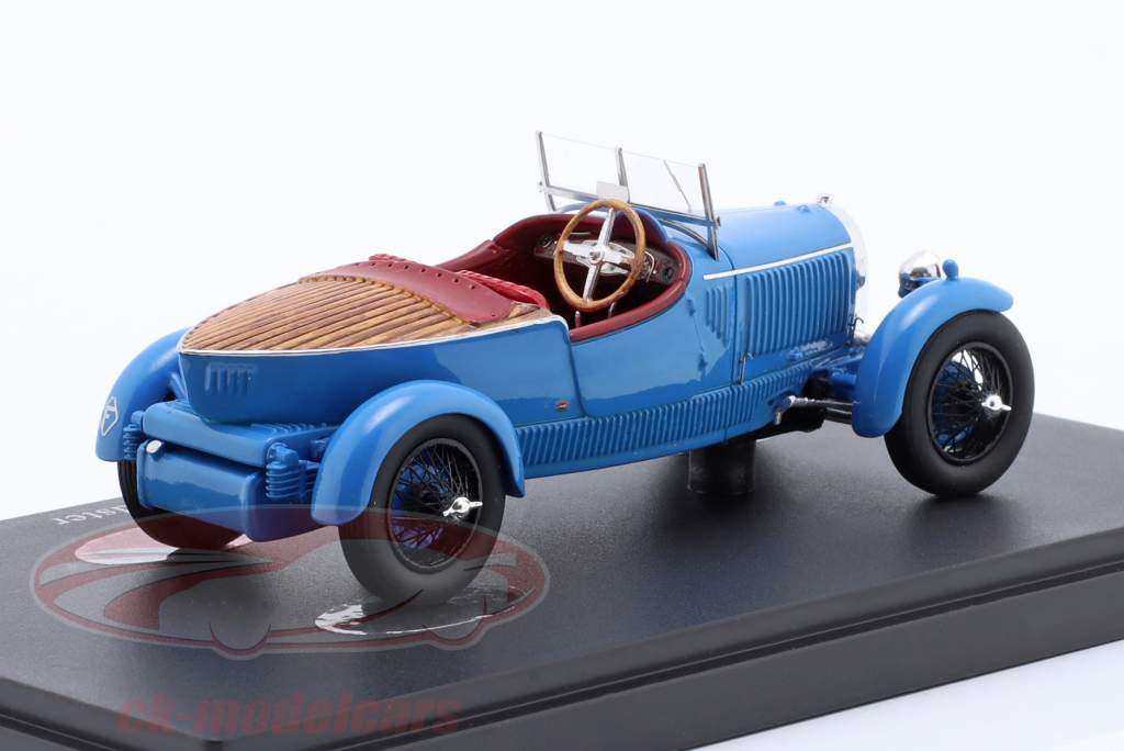 Bugatti Type 40 Boattail Speedster год постройки 1927 синий 1:43 AutoCult