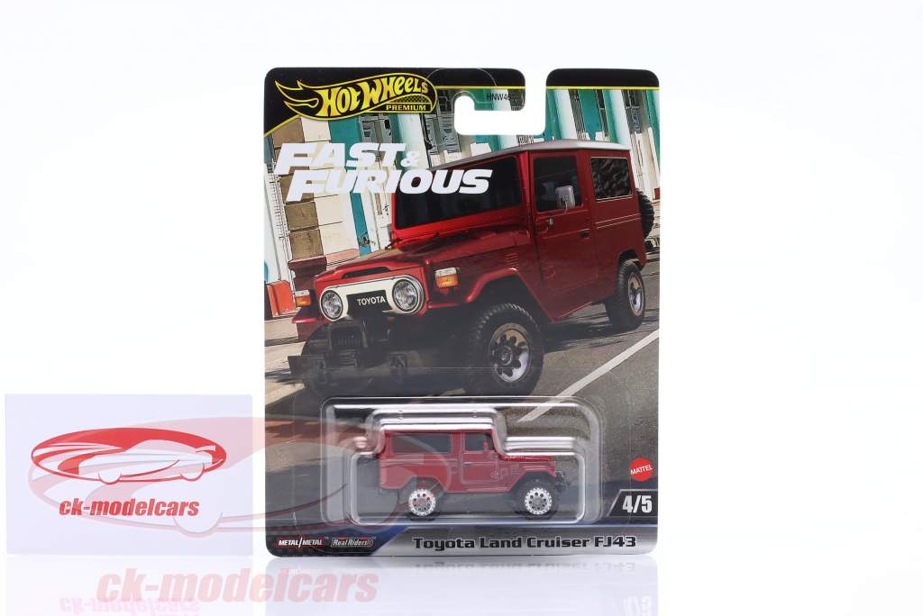 Toyota Land Cruiser FJ43 красный / белый 1:64 HotWheels