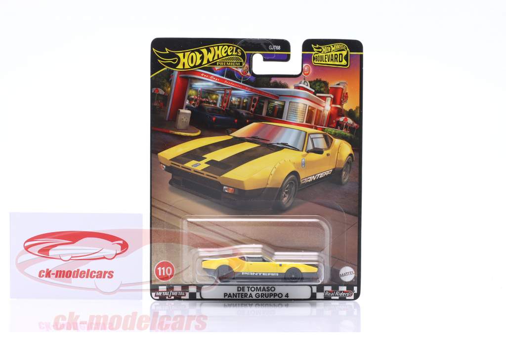 De Tomaso Pantera Gruppo 4 giallo / nero 1:64 HotWheels