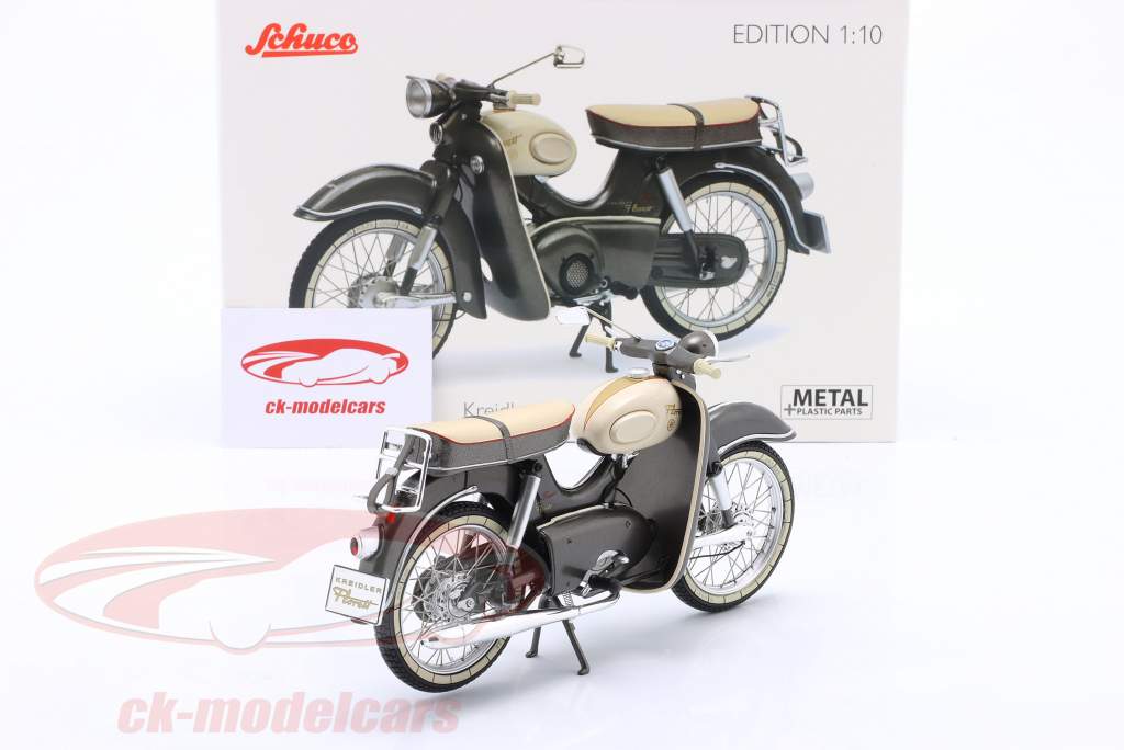 Kreidler Florett Super mit Beinschild grau 1:10 Schuco