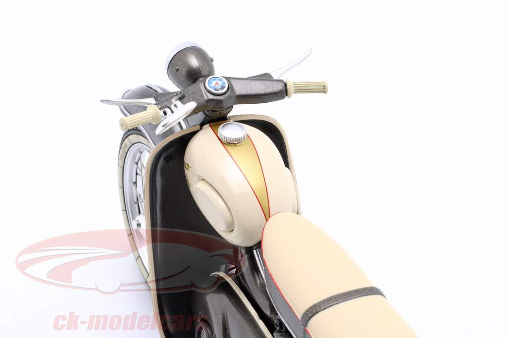 Kreidler Florett Super met beenschild grijs 1:10 Schuco