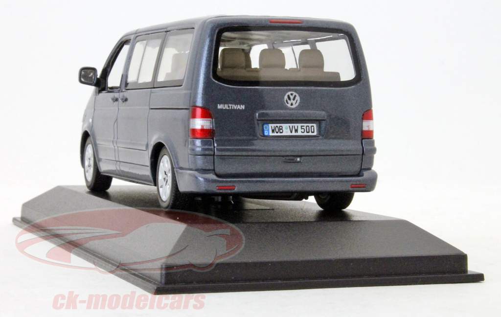 VW Multivan T5 cinza metálico 1:43 Minichamps