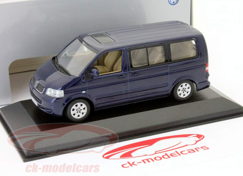 VW Volkswagen Multivan T5 shadow blue  1:43 Minichamps