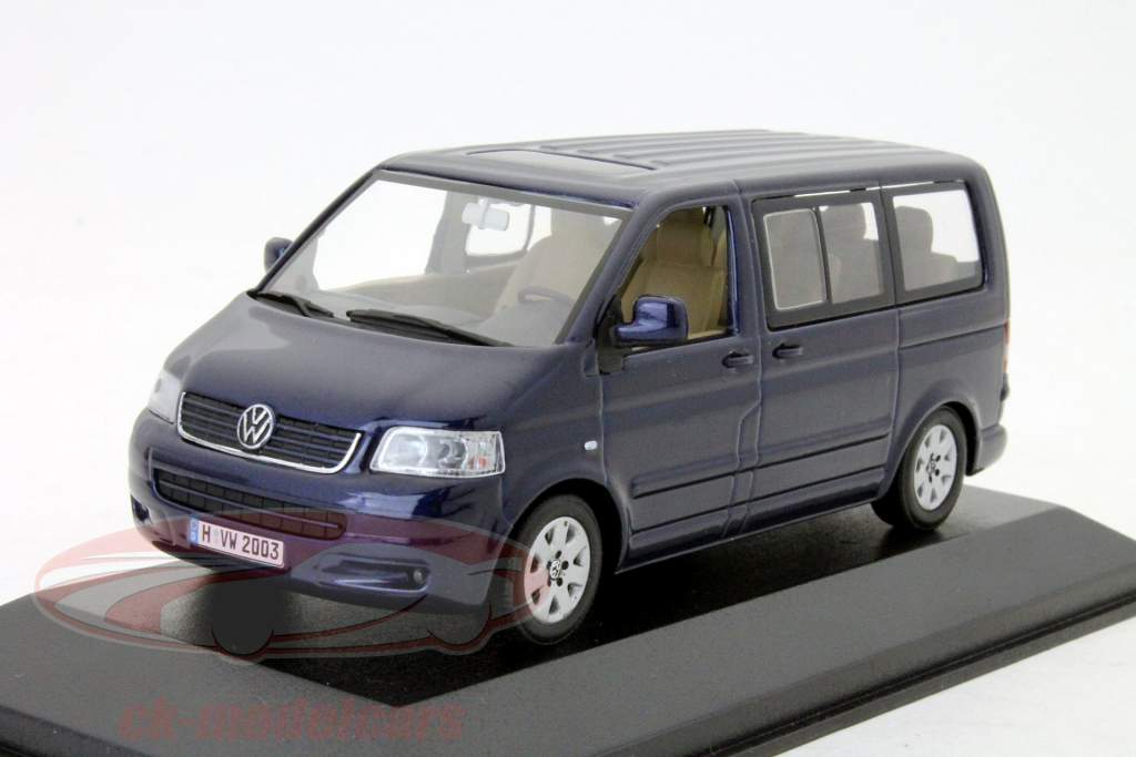 VW Volkswagen Multivan T5 shadow azul  1:43 Minichamps