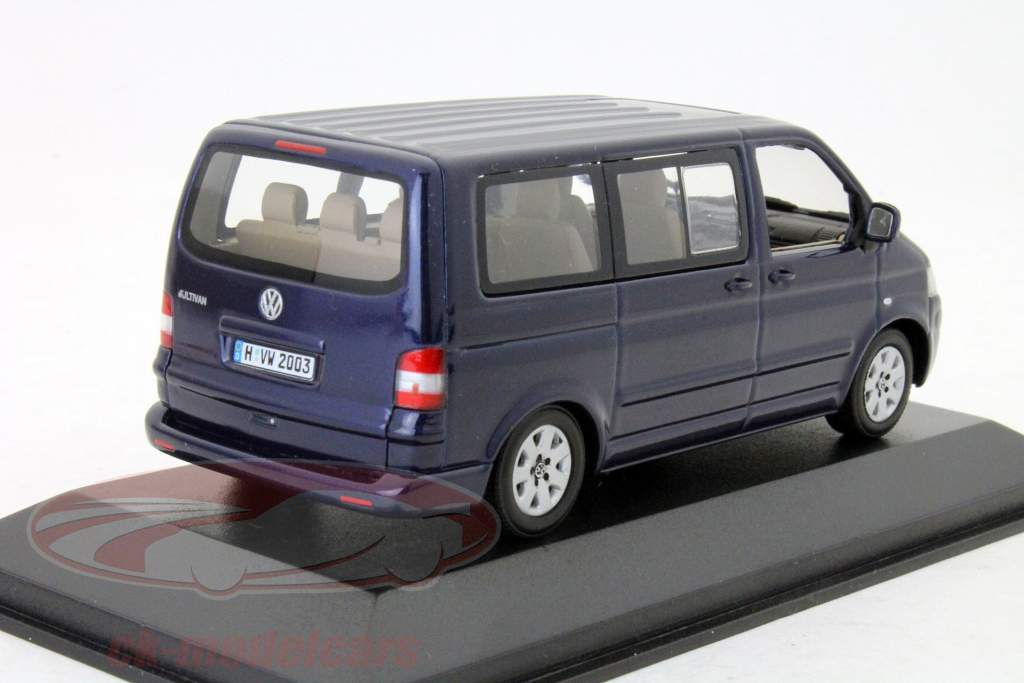 VW Volkswagen Multivan T5 shadow azul  1:43 Minichamps