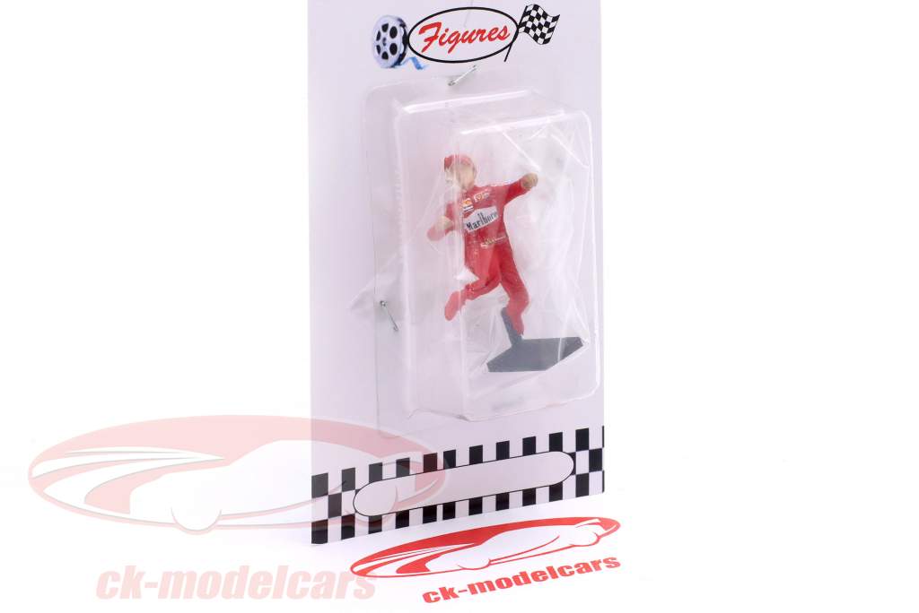 Michael Schumacher springend Formel 1 Figur 1:43 Cartrix